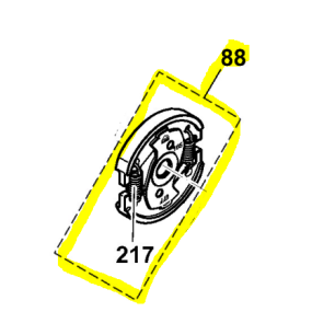 Embrayage pour tronçonneuses DOLMAR modèle PS32C / PS35C