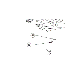 Circlips de roue 5131041253 tondeuse RYOBI RLM18X36H250