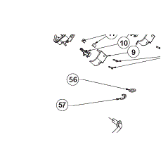 Circlips de roue 5131041253 tondeuse RYOBI RLM18X36H250
