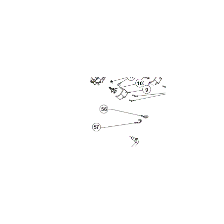 Circlips de roue 5131041253 tondeuse RYOBI RLM18X36H250