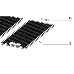 Filtre métallique anti-graisse hotte AIRLUX HDA20C