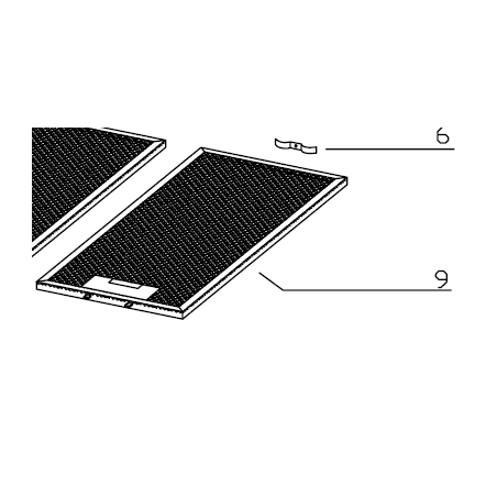 Filtre métallique anti-graisse hotte AIRLUX HDA20C