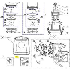 Module d'alimenation pour MAGIMIX POWER BLENDER - Pièces détachées