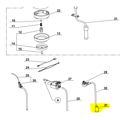 Filtre d'aspiration pour expresso MAGIMIX