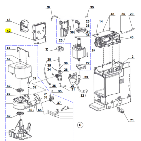 Platine éléctronique pour nespresso MAGIMIX CITIZ