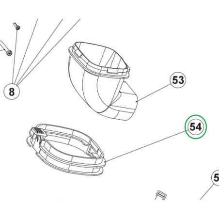 Adaptateur pour tubes souffleur RYOBI modèle RBV3000CESV