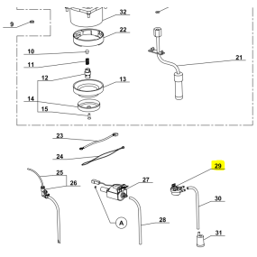 Debimetre pour expresso MAGIMIX 11402 / 11423