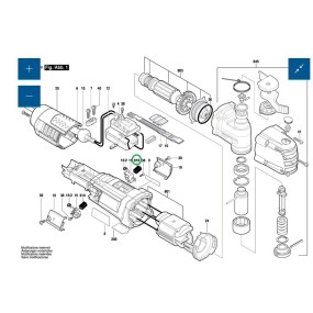 Charbons 160701417x pour outillage BOSCH GMF300SCE, GOP300SCE, GOP40-30
