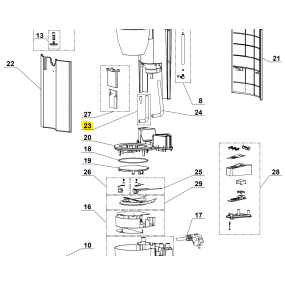 Durite et clapet pour MAGIMIX LA CAFETIERE 11480 - SAVPEM