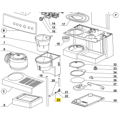 Valve anti retour pour cafetière expresso MAGIMIX