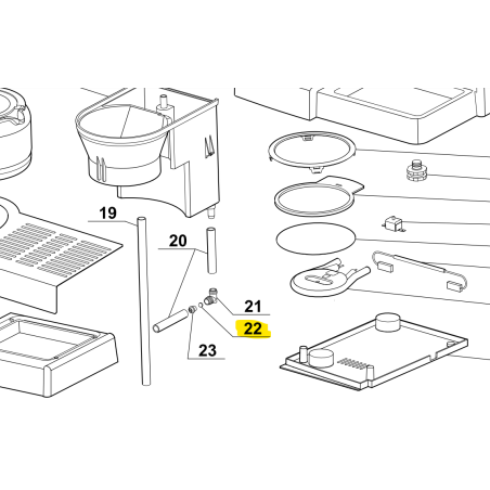 Bille de valve 503052 anti retour pour cafetière expresso MAGIMIX