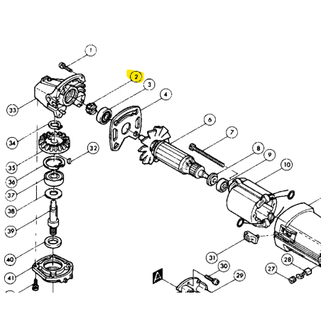 Pignon de renvoi meuleuses MAKITA 9505BH - SAVPEM pièces détachées