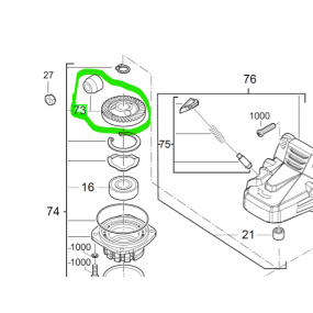 Renvoi d'angle meuleuse AEG Powertools WS10-115 / WS12-125