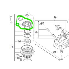 Renvoi d'angle meuleuse AEG Powertools WS10-115 / WS12-125