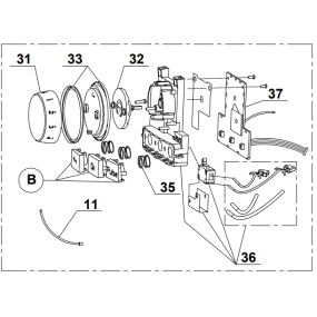 Ensemble bouton de commande pour blender MAGIMIX 11611 / 11616