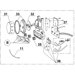 Ensemble bouton de commande pour blender MAGIMIX 11611 / 11616
