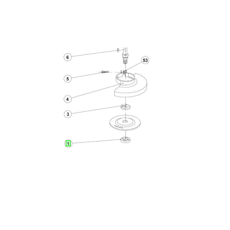 Flasque de serrage 5131033016 pour meuleuse RYOBI EAG600RS