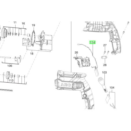 Anti-parasite perceuses AEG Powertools SB2E850R / SB2E1100RV