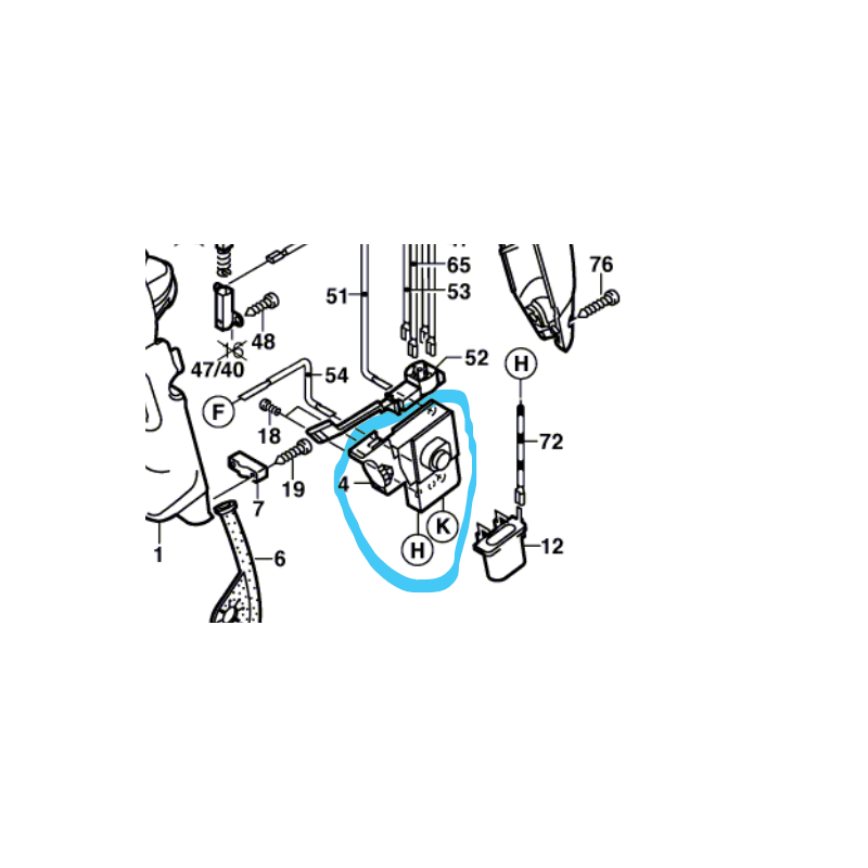 Interrupteur perceuses / perforateurs BOSCH GBM10-2RE / CSB500SRE Interrupteur perceuses / perforateurs BOSCH GBM10-2RE / CSB500SRE