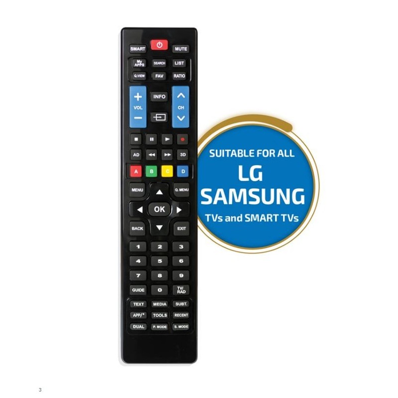 Télécommande UNIVERSELLE 448079080 pour tous téléviseurs Marques LG et SAMSUNG Télécommande UNIVERSELLE 448079080 pour tous téléviseurs Marques LG et SAMSUNG