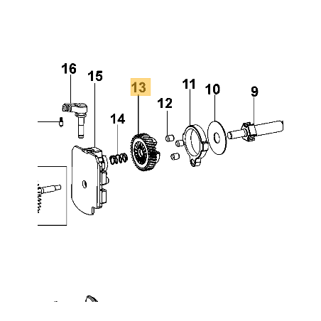 Pignon perceuse perforateur BLACK & DECKER BDK600 - BDK700K - BEH850K