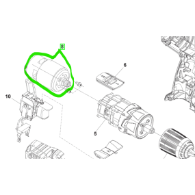 Moteur pour perceuses / visseuses RYOBI R18DDP2-0
