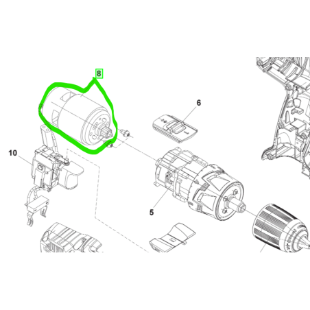 Moteur pour perceuses / visseuses RYOBI R18DDP2-0