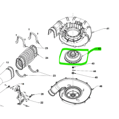 Turbine pour souffleur RYOBI modèle R18DDP2-0
