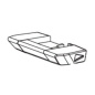 Bouton inverseur visseuses / perceuses RYOBI R18PD2-0 / R18DD2-0 Bouton inverseur visseuses / perceuses RYOBI R18PD2-0 / R18DD2-0