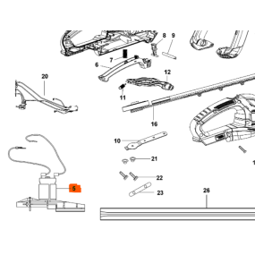 Moteur 90572628-03SV pour taille haies BLACK & DECKER GTC1845L20