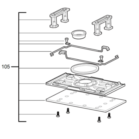 Plateau de ponceuse AEG Powertools FS250  / 4931473235