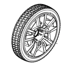 Roue arrière tondeuses RYOBI OLM1841H / RY18LMX40B-240
