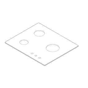 Dessus en verre pour la table de cuisson AIRLUX AV635HWH