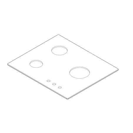 Dessus en verre pour la table de cuisson AIRLUX AV635HWH