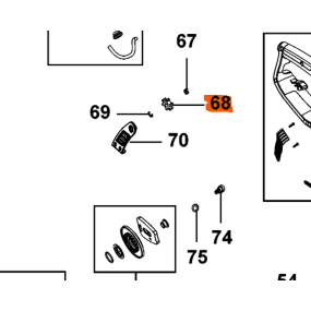 Pignon de chaine tronçonneuses BLACK & DECKER CS1840 - CS2245