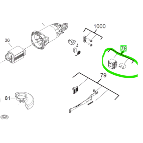 Interrupteur de meuleuses AEG WS8-115S / WS8-125SK