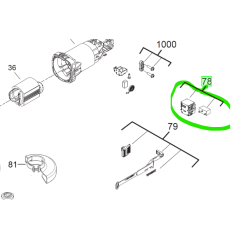 Interrupteur de meuleuses AEG WS8-115S / WS8-125SK