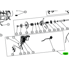 Interrupteur complet pour perforateurs RYOBI R18SDS
