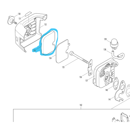 Filtre à air taille-haies DOLMAR HT-2350D