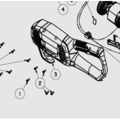 Carter moteur pour débroussailleuse électrique RYOBI modèle RBC1020