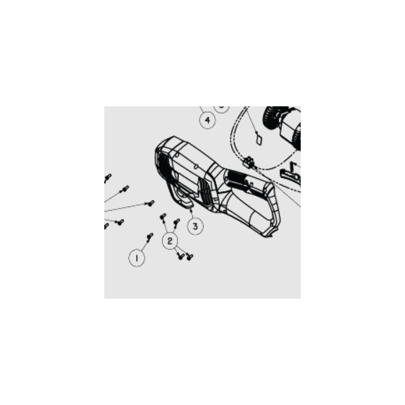 Carter moteur débroussailleuse électrique RYOBI RBC1020