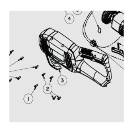 Carter moteur pour débroussailleuse électrique RYOBI modèle RBC1020