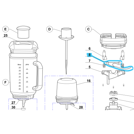 Micro-switch de sécurité MAGIMIX BLENDER et BLENDER POWER