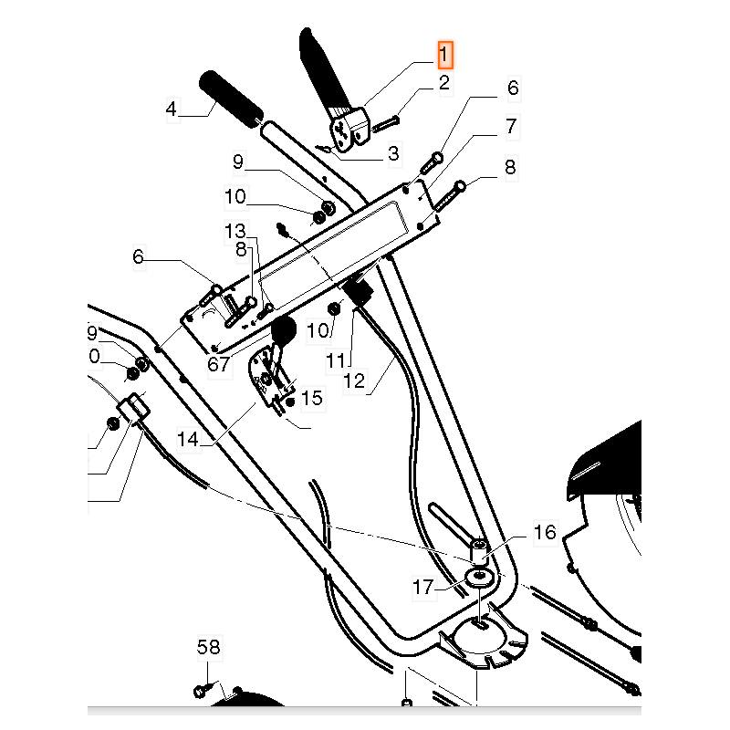 Câble accélération motobineuse BESTGREEN BGAV54T