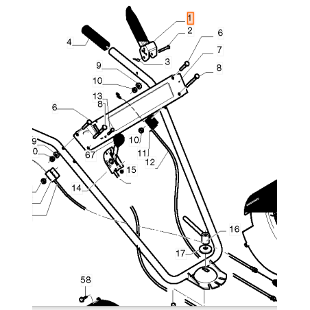 Câble accélération motobineuse BESTGREEN BGAV54T