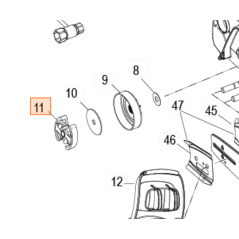 Embrayage pour tronçonneuses MC CULLOCH CS50S