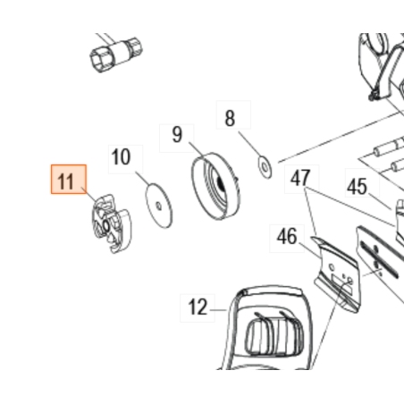 Embrayage pour tronçonneuses MC CULLOCH CS50S