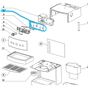 Platine éléctronique pour EXPRESSO AUTOMATIQUE MAGIMIX
