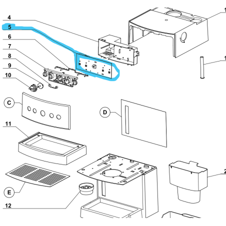 Platine éléctronique pour EXPRESSO AUTOMATIQUE MAGIMIX