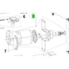 Moteur scie sabre RYOBI R18RS 444815 - SAV PEM pièces détachées